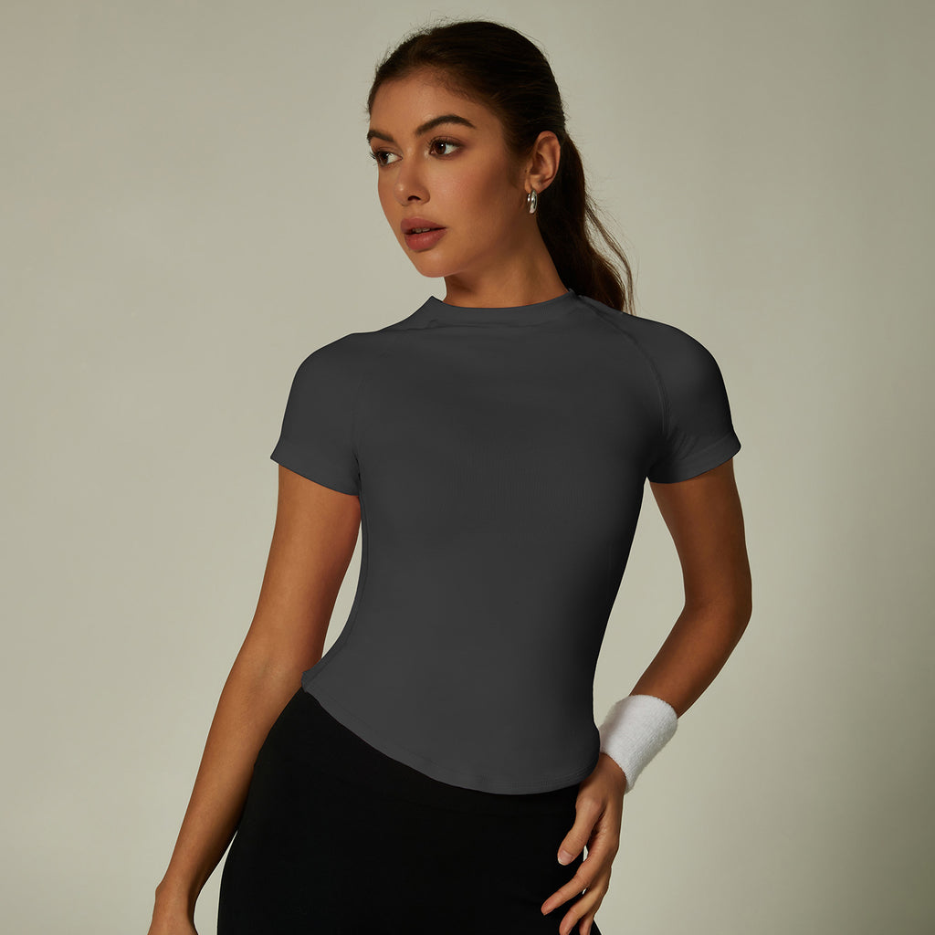 Womens Slim Fit 90%nylon 10%spandex Tshirts CP034
