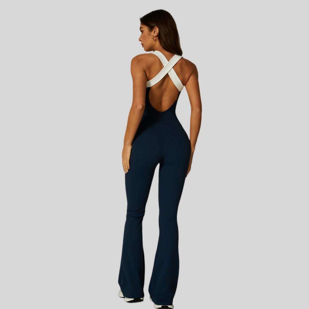 Womens Sports 75%nylon 25%spandex jumpsuit CP048