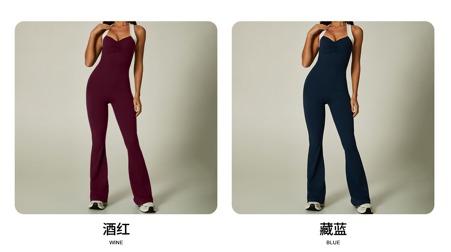 Womens Sports 75%nylon 25%spandex jumpsuit CP048