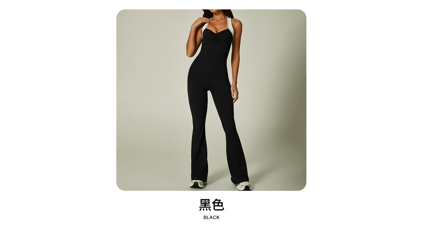 Womens Sports 75%nylon 25%spandex jumpsuit CP048
