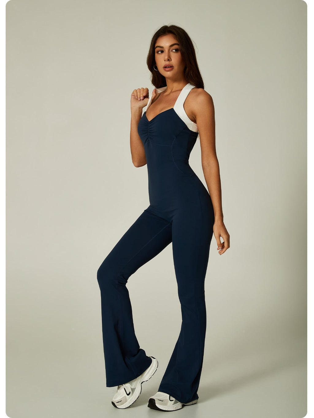 Womens Sports 75%nylon 25%spandex jumpsuit CP048