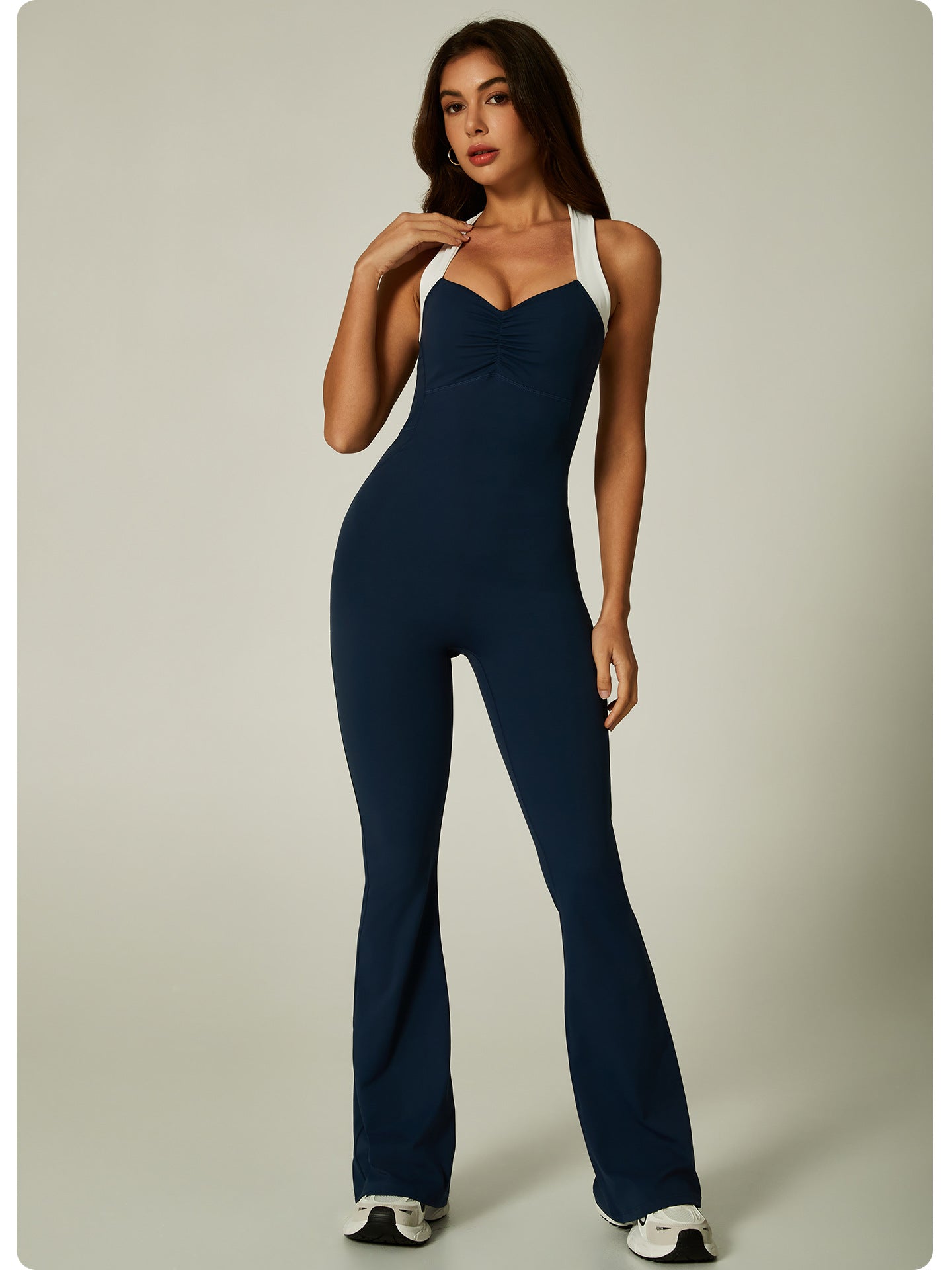 Womens Sports 75%nylon 25%spandex jumpsuit CP048