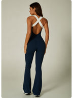 Womens Sports 75%nylon 25%spandex jumpsuit CP048