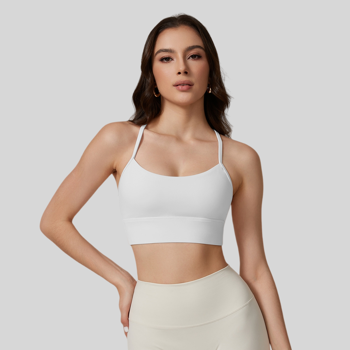 Womens Sports 75%nylon 25%spandex bra CP100