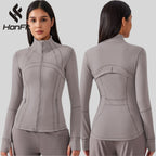 Womens Yoga 87%Nylon 13%spandex jacket D-18031