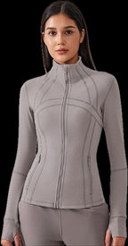 Womens Yoga 87%Nylon 13%spandex jacket D-18031 - Honfitwear