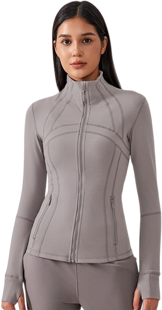Womens Yoga 87%Nylon 13%spandex jacket D-18031