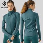 Womens Yoga 87%Nylon 13%spandex jacket D-18031