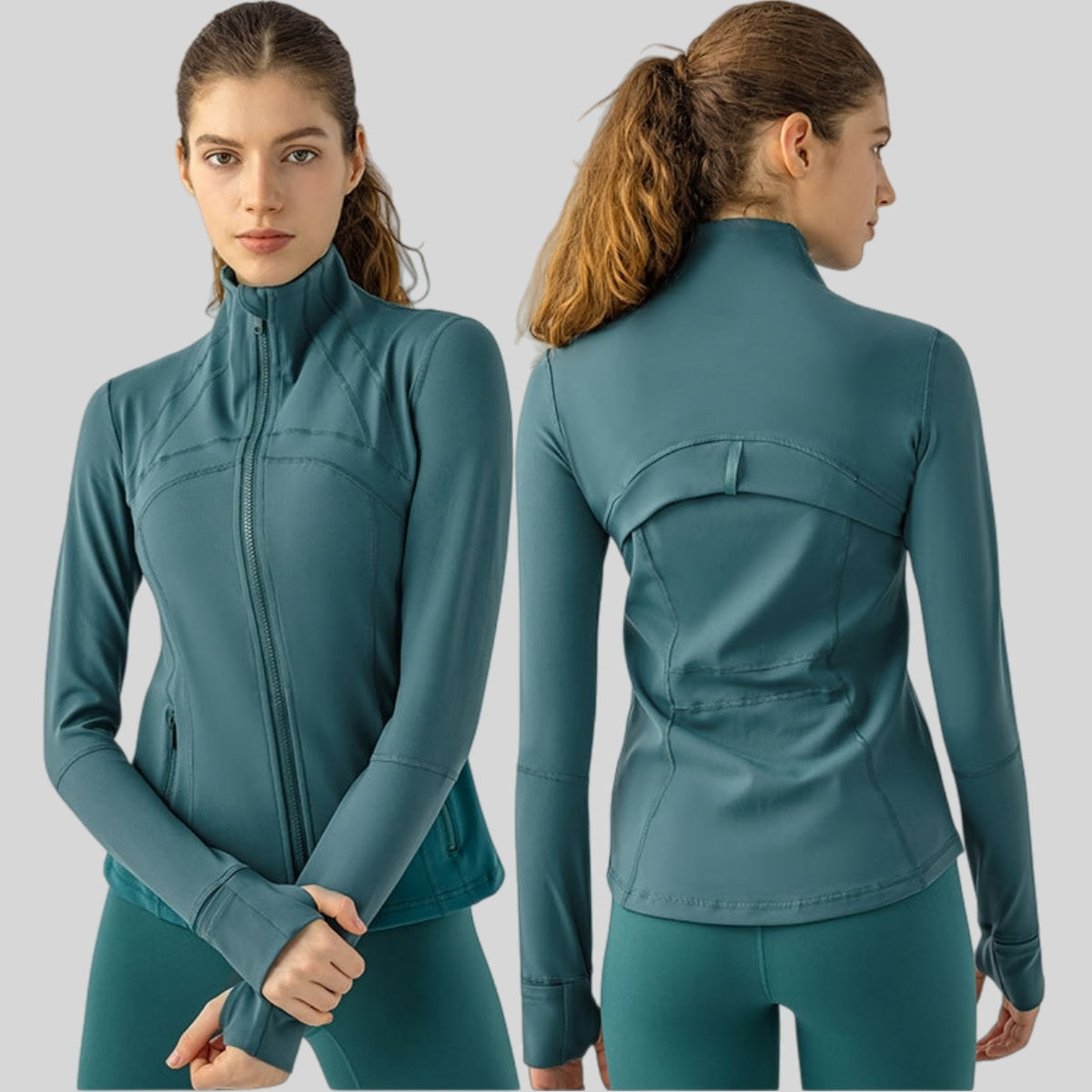 Womens Yoga 87%Nylon 13%spandex jacket D-18031