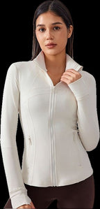 Womens Yoga 87%Nylon 13%spandex jacket D-18031 - Honfitwear