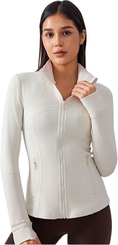 Womens Yoga 87%Nylon 13%spandex jacket D-18031