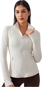 Womens Yoga 87%Nylon 13%spandex jacket D-18031