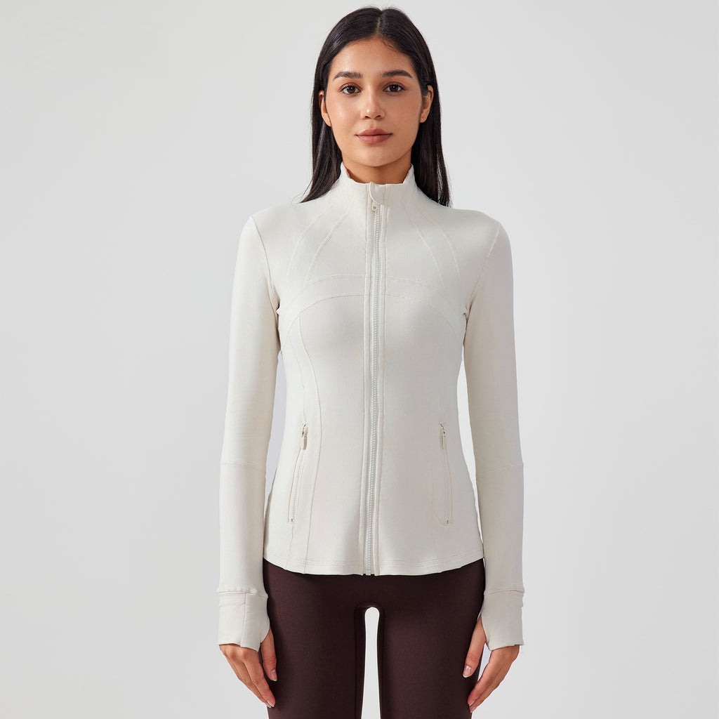 Womens Yoga 87%Nylon 13%spandex jacket D-18031