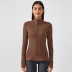 Womens Yoga 87%Nylon 13%spandex jacket D-18031