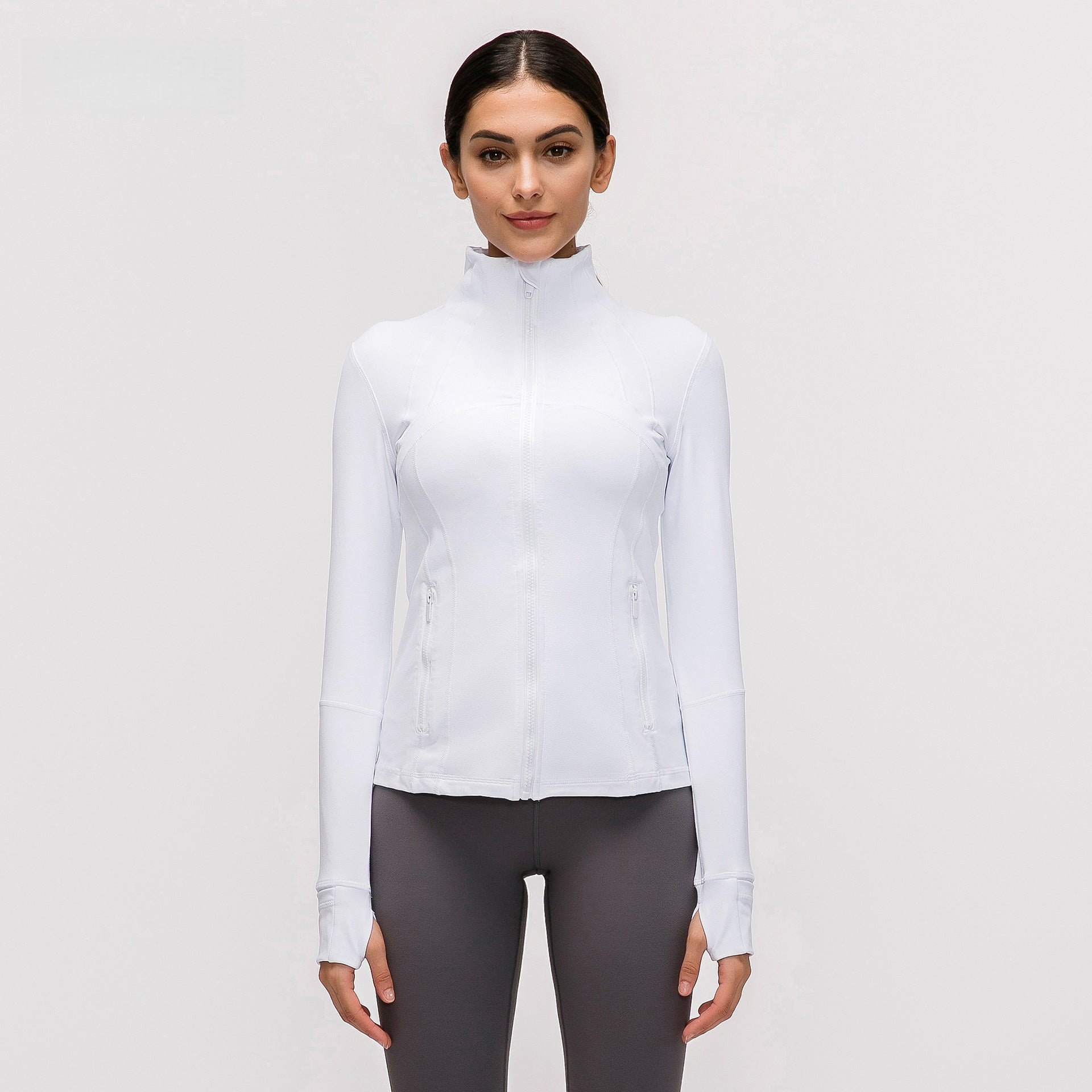 Womens Yoga 87%Nylon 13%spandex jacket D-18031