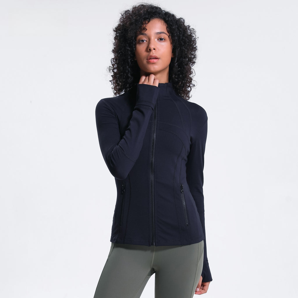 Womens Yoga 87%Nylon 13%spandex jacket D-18031