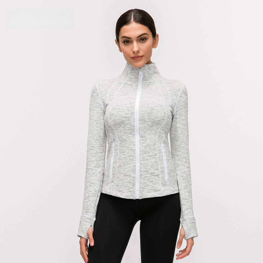 Womens Yoga 87%Nylon 13%spandex jacket D-18031