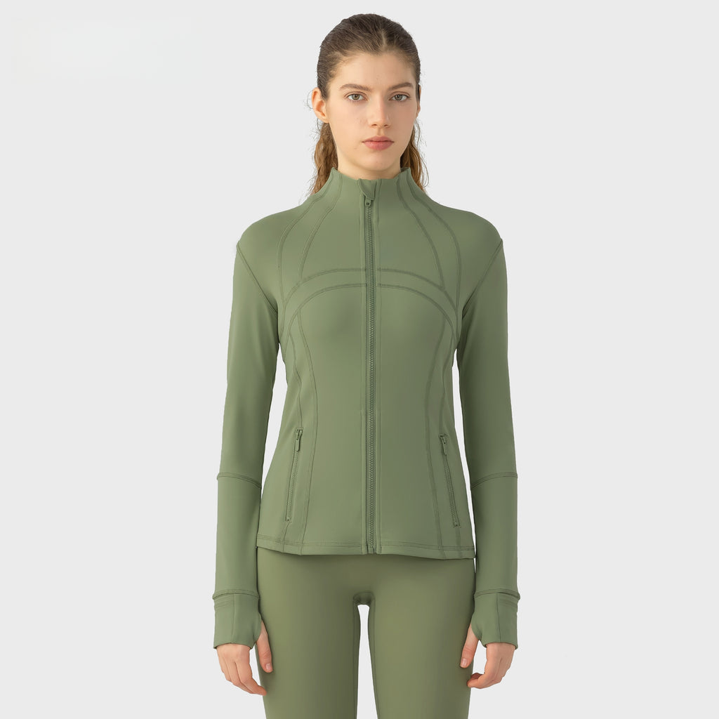 Womens Yoga 87%Nylon 13%spandex jacket D-18031