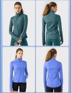 Womens Yoga 87%Nylon 13%spandex jacket D-18031