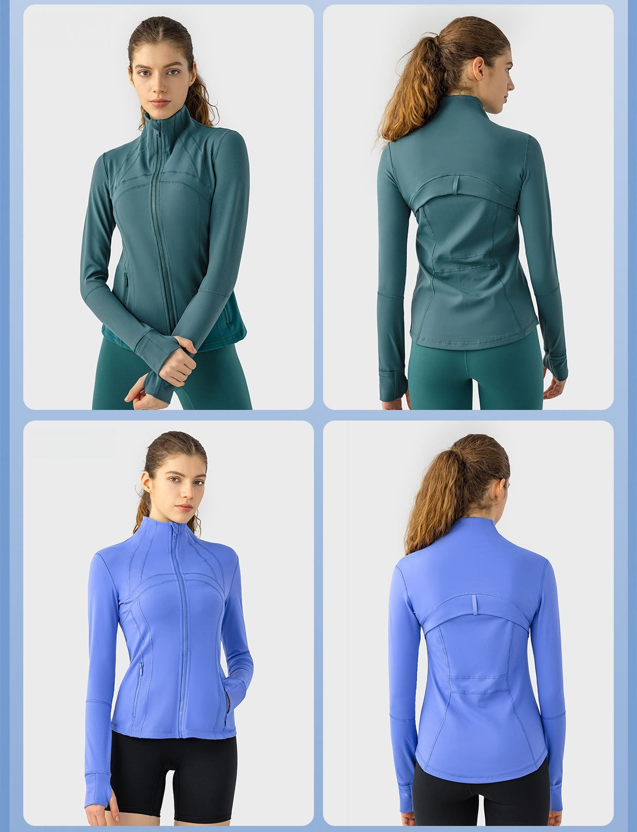 Womens Yoga 87%Nylon 13%spandex jacket D-18031
