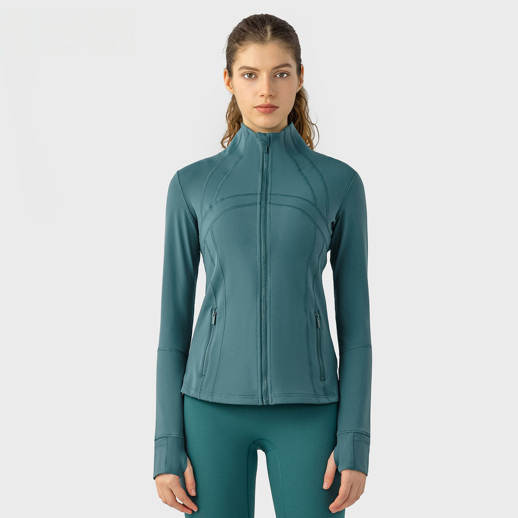 Womens Yoga 87%Nylon 13%spandex jacket D-18031