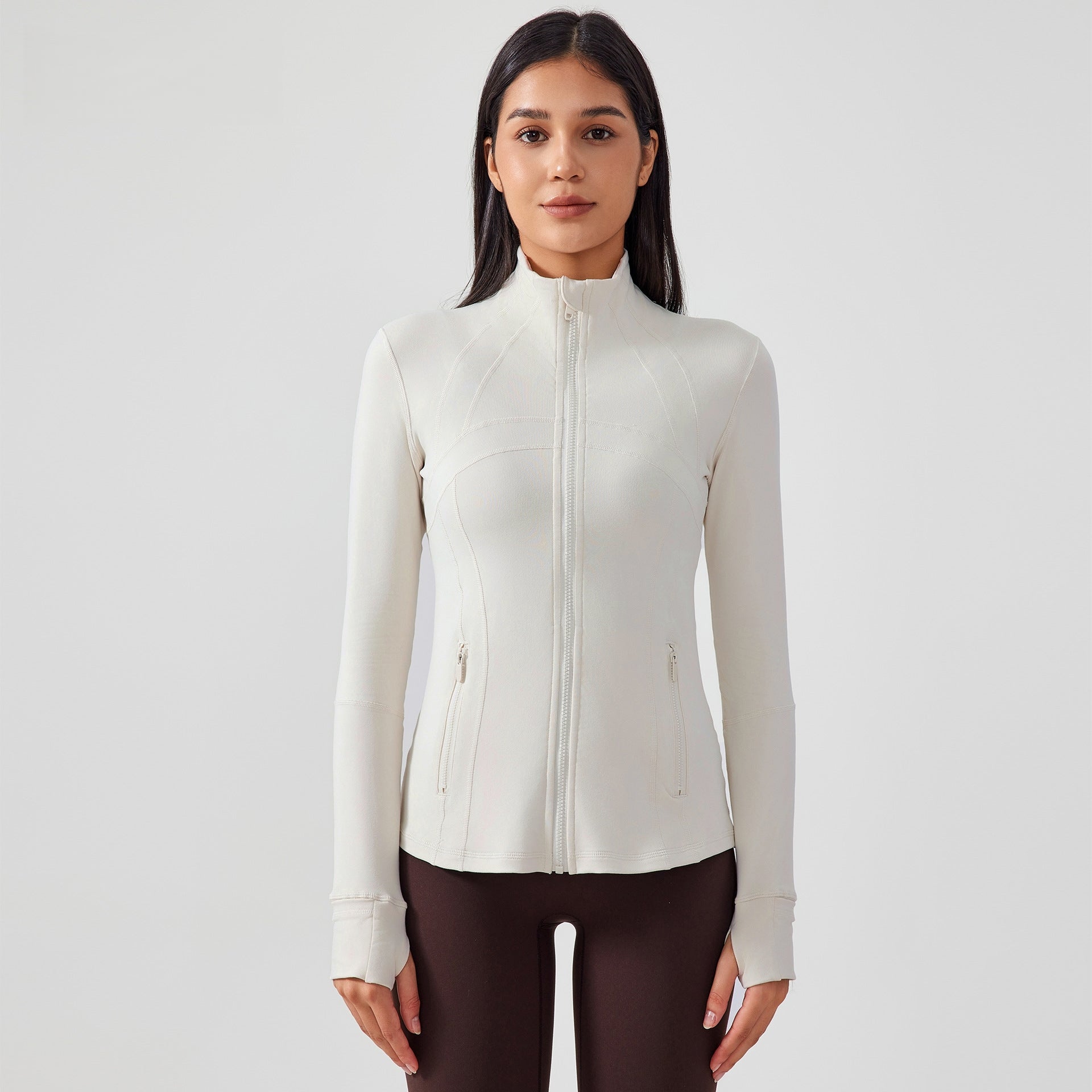 Womens Yoga 87%Nylon 13%spandex jacket D-18031
