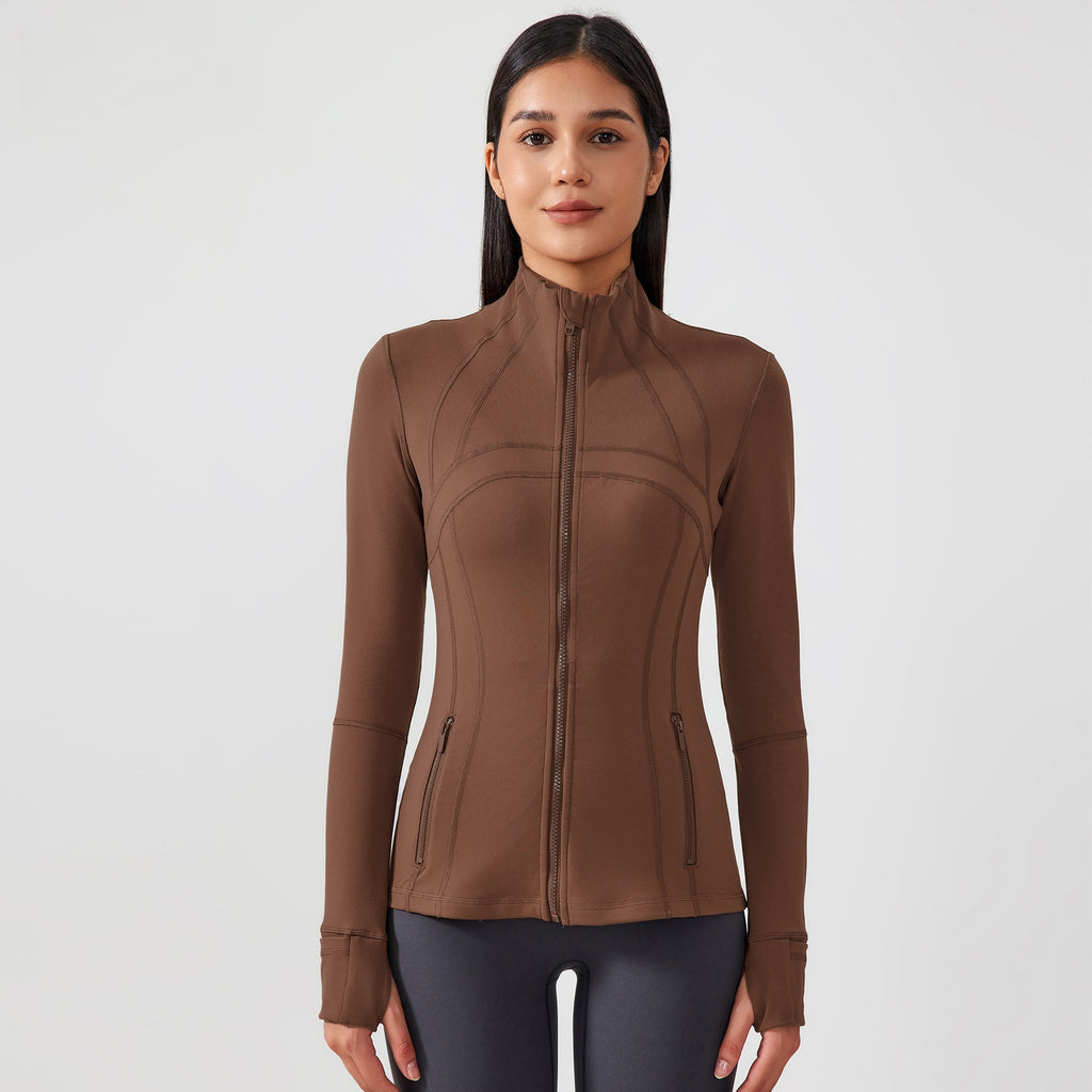 Womens Yoga 87%Nylon 13%spandex jacket D-18031