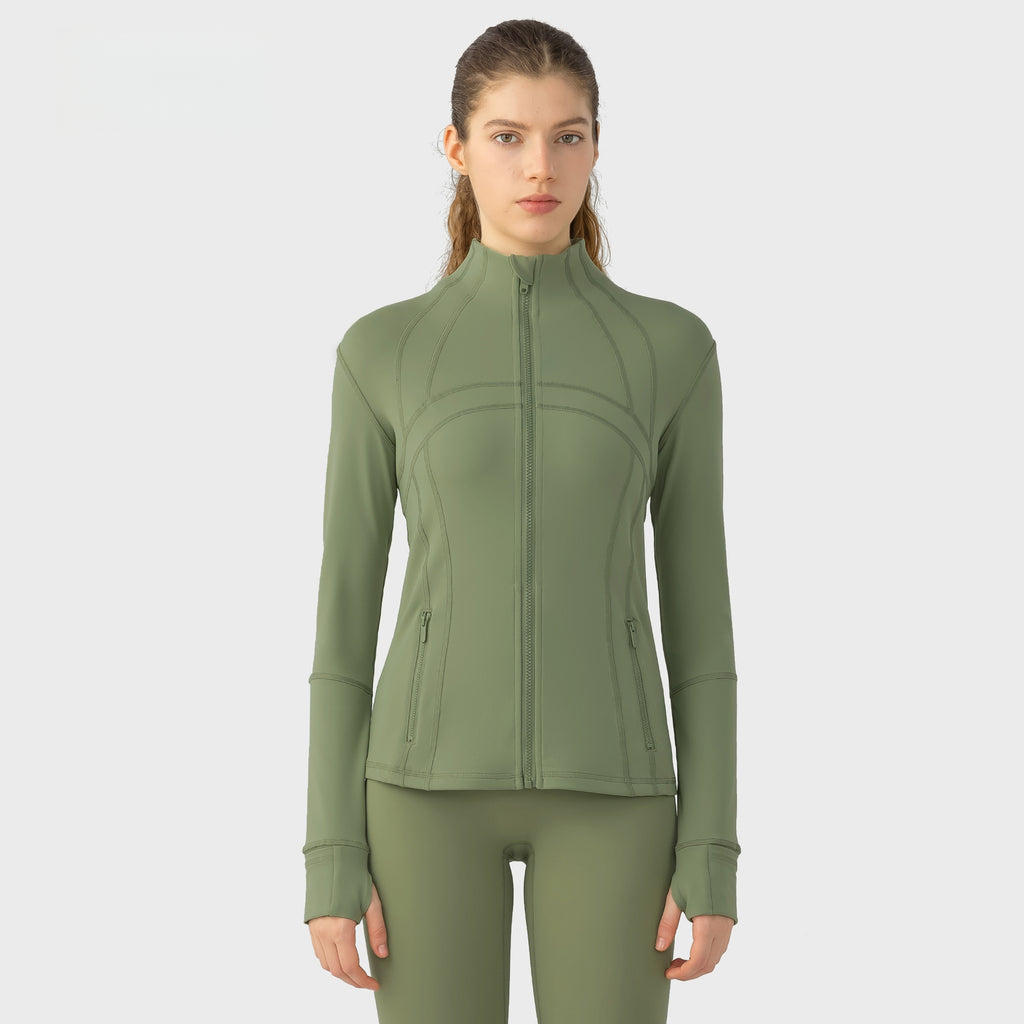 Womens Yoga 87%Nylon 13%spandex jacket D-18031