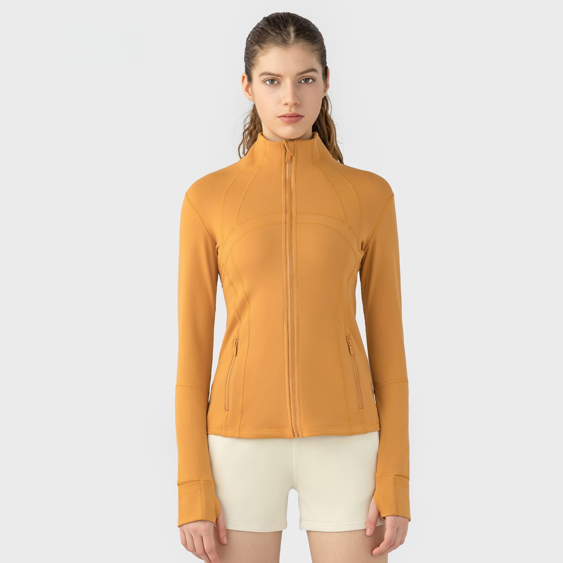 Womens Yoga 87%Nylon 13%spandex jacket D-18031