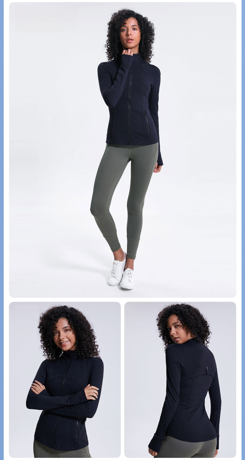 Womens Yoga 87%Nylon 13%spandex jacket D-18031