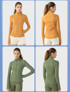Womens Yoga 87%Nylon 13%spandex jacket D-18031