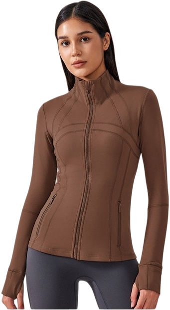 Womens Yoga 87%Nylon 13%spandex jacket D-18031