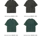 Mens Washed Oversized 100%Cotton T-shirt D-8808