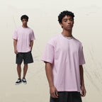Mens Casual Vintage 100%Cotton Oversized T-shirt D-AR002