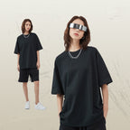 Mens Casual Vintage 100%Cotton Oversized T-shirt D-AR002