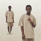 Mens Casual Vintage 100%Cotton Oversized T-shirt D-AR002