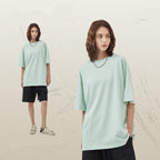 Mens Casual Vintage 100%Cotton Oversized T-shirt D-AR002
