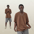 Mens Casual Vintage 100%Cotton Oversized T-shirt D-AR002