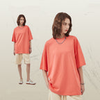 Mens Casual Vintage 100%Cotton Oversized T-shirt D-AR002