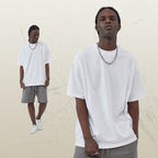 Mens Casual Vintage 100%Cotton Oversized T-shirt D-AR002