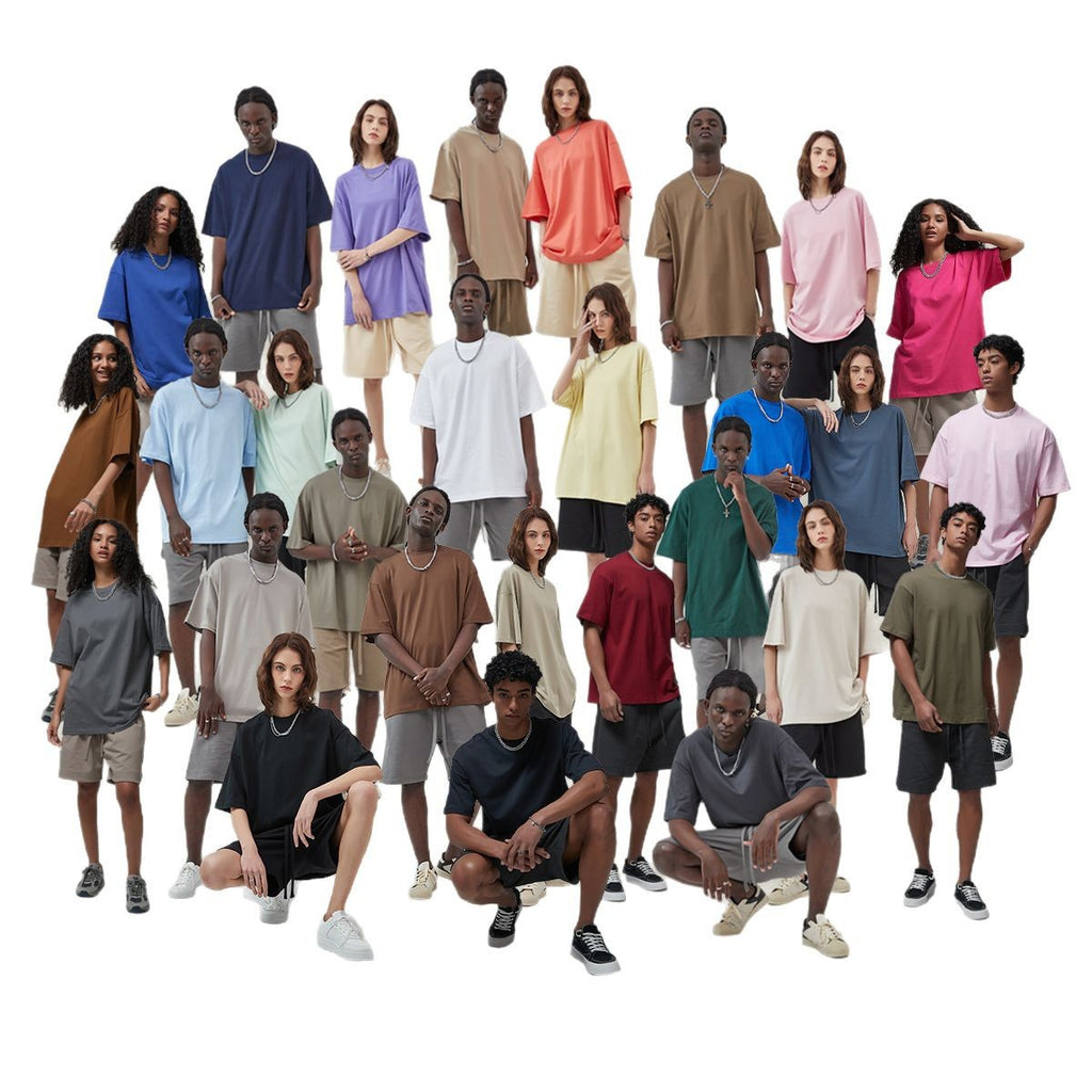Mens Casual Vintage 100%Cotton Oversized T-shirt D-AR002