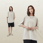 Mens Casual Vintage 100%Cotton Oversized T-shirt D-AR002