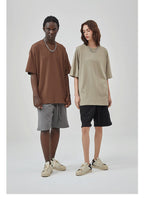 Mens Casual Vintage 100%Cotton Oversized T-shirt D-AR002