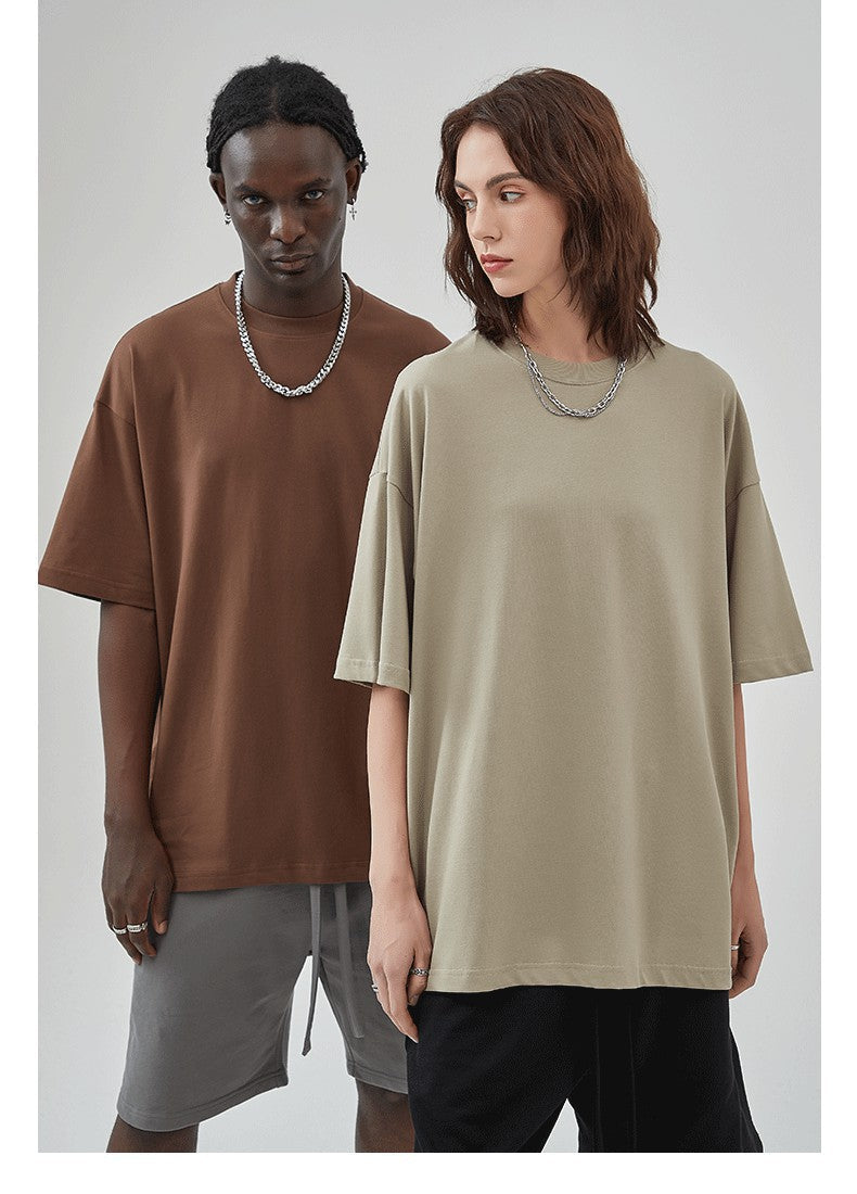 Mens Casual Vintage 100%Cotton Oversized T-shirt D-AR002