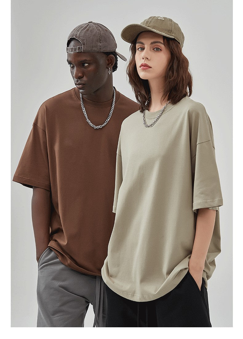 Mens Casual Vintage 100%Cotton Oversized T-shirt D-AR002