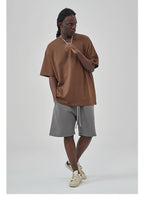 Mens Casual Vintage 100%Cotton Oversized T-shirt D-AR002
