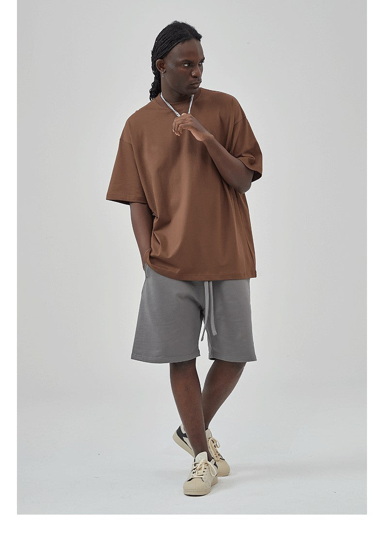 Mens Casual Vintage 100%Cotton Oversized T-shirt D-AR002