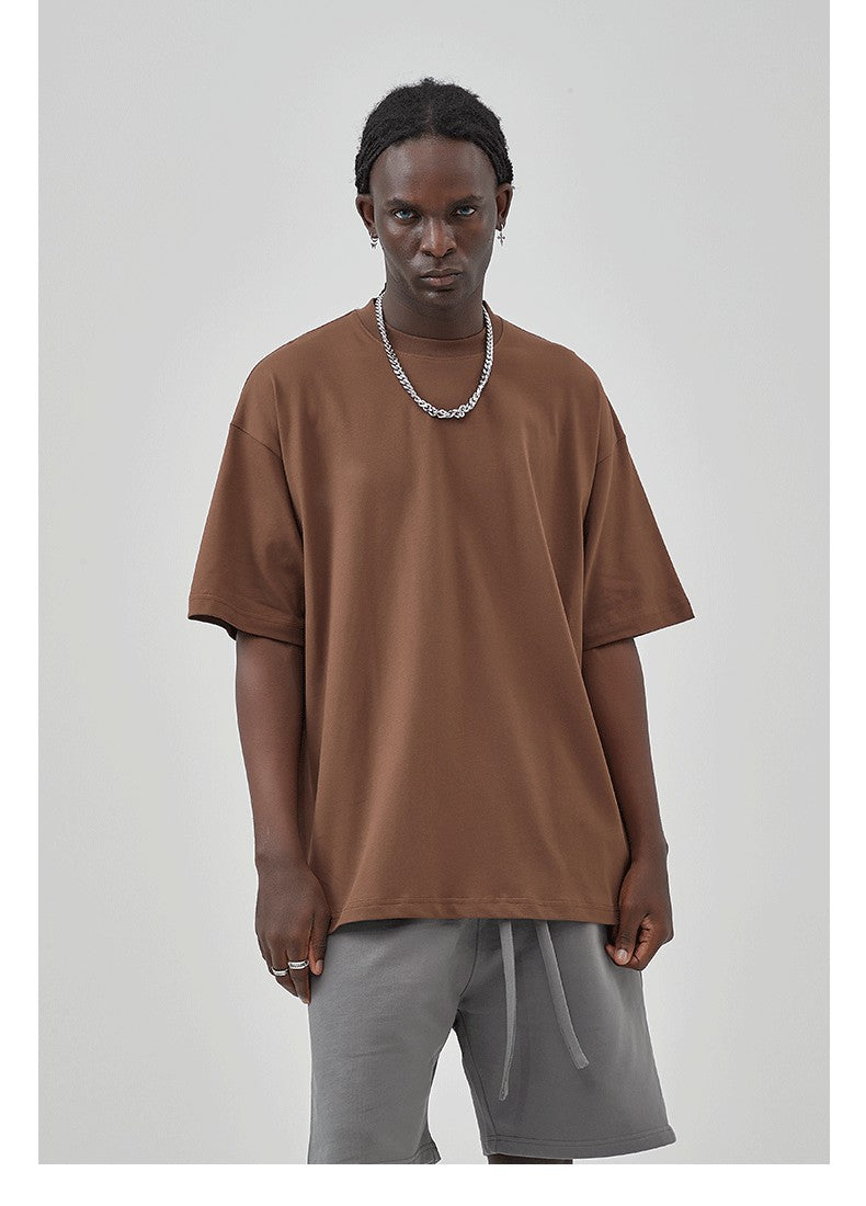 Mens Casual Vintage 100%Cotton Oversized T-shirt D-AR002