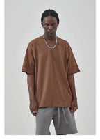 Mens Casual Vintage 100%Cotton Oversized T-shirt D-AR002