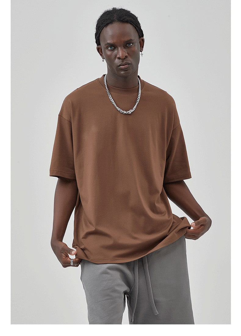 Mens Casual Vintage 100%Cotton Oversized T-shirt D-AR002
